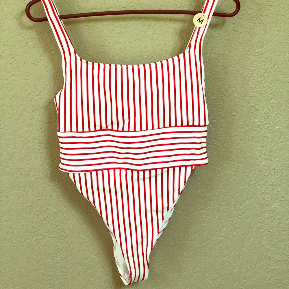 Forever 21 High Cut One Piece Bathing Suit